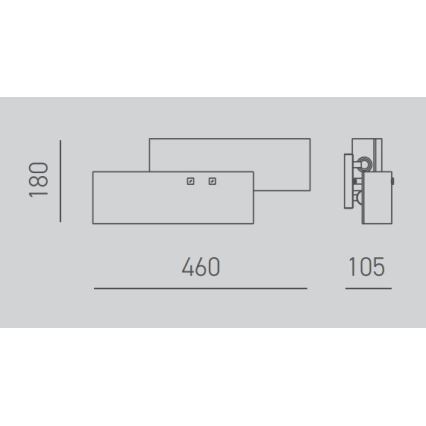 Gea Luce LARA A P oro - Zidna svjetiljka LARA 2xE14/42W/230V zlatna