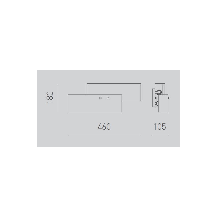 Gea Luce LARA A P oro - Zidna svjetiljka LARA 2xE14/42W/230V zlatna