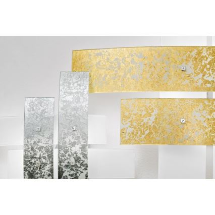 Gea Luce LARA P G arg - Stropna svjetiljka LARA 4xE27/52W/230V 91 cm srebrna