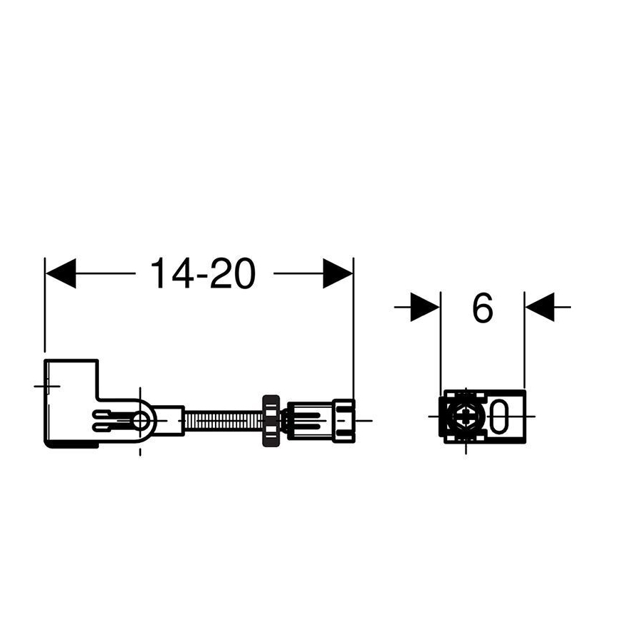 Geberit 111.835.00.1 - Set za pričvršćivanje na zid Duofix, 2 kom.