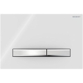 Geberit 115.788.11.2 - Tipka za ispiranje Sigma50 24,6x16,4 cm bijela/matni krom