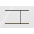 Geberit 115.883.KK.1 - Tipka za ispiranje Sigma30 24,6x16,4 cm bijela/zlatna
