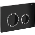 Geberit 115.884.SJ.1 - Tipka za ispiranje Sigma50 24,6 x 16,4 cm crna/sjajni krom