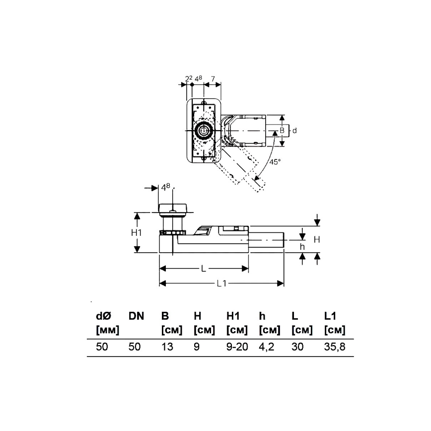 Geberit 154.150.00.1 - Set za grubu ugradnju za tuš kanale CleanLine 90-220 mm