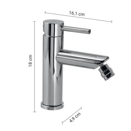 Gedy - Bide miješalica COMO 18 cm sjajni krom