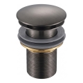 Gedy - CLICK-CLACK odtok za umivaonik, promjer 6,6 cm, metalno siva