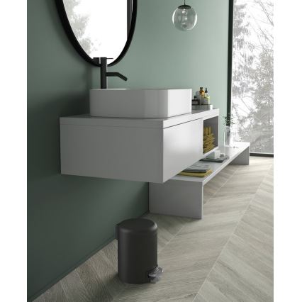 Gedy - Kanta za smeće POTTY 5 l, meko zatvaranje, mat crne boje