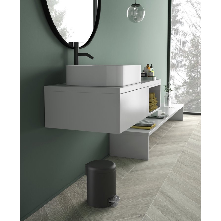 Gedy - Kanta za smeće POTTY 5 l, meko zatvaranje, mat crne boje