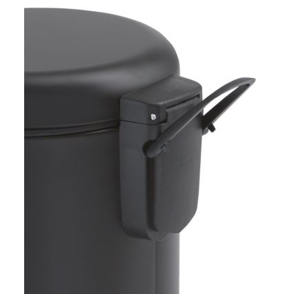 Gedy - Kanta za smeće POTTY 5 l, meko zatvaranje, mat crne boje