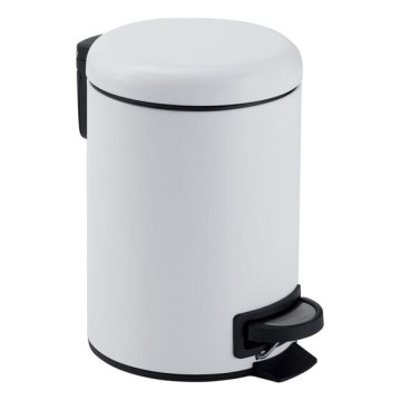 Gedy - Koš za smeće POTTY 5 l, meko zatvaranje, bijela