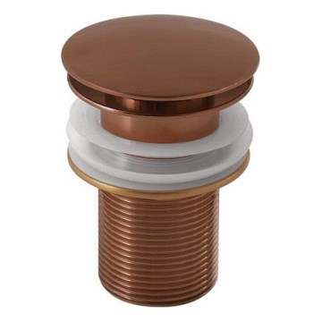 Gedy - odtok za umivaonik CLICK-CLACK Ø 6,6 cm, brončani