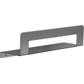 Gedy - Polica s vješalicom za ručnike CLEO 30 cm metalno siva