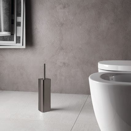 Gedy - Samostojeća WC četka SCOPINO metalno siva