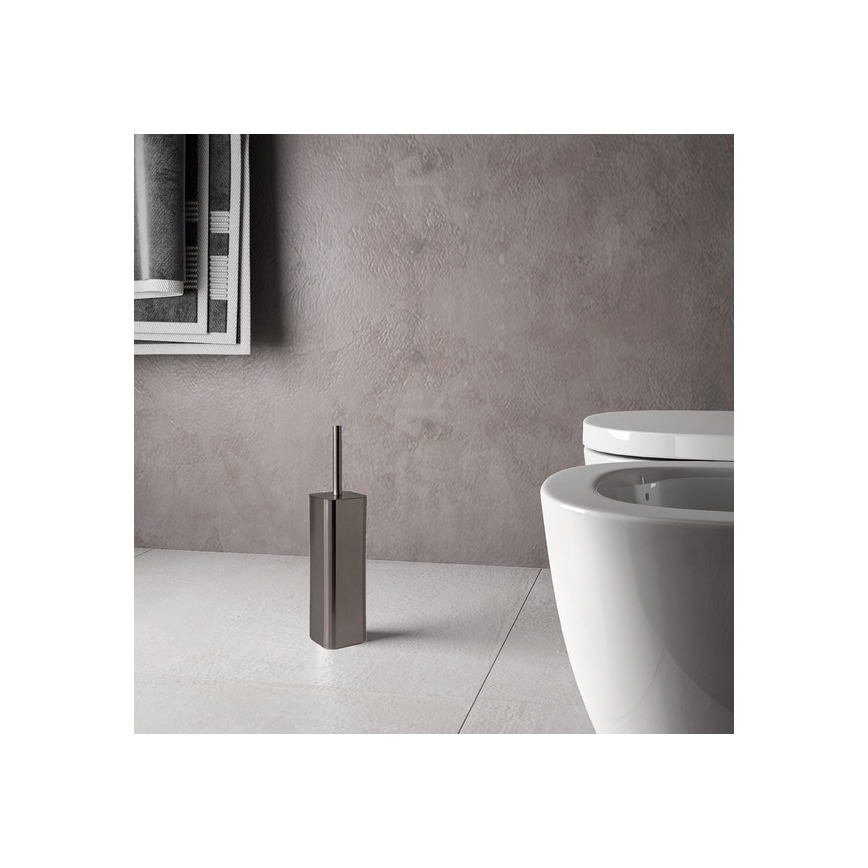 Gedy - Samostojeća WC četka SCOPINO metalno siva