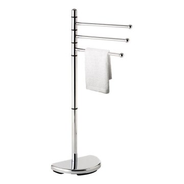 Gedy - Stalak s vješalicom za ručnike HIBISCUS 90,5 cm sjajni krom