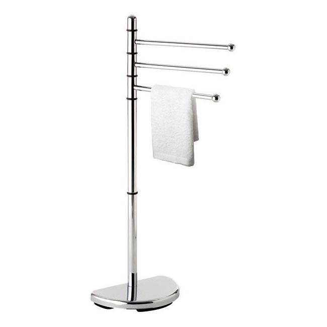 Gedy - Stalak s vješalicom za ručnike HIBISCUS 90,5 cm sjajni krom