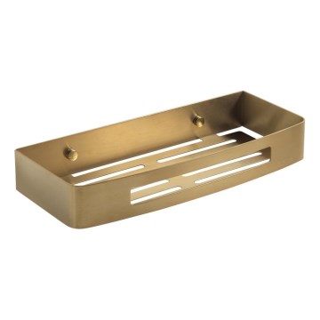Gedy - Zidna polica za tuš SMART 30x12,8 cm matno zlatna
