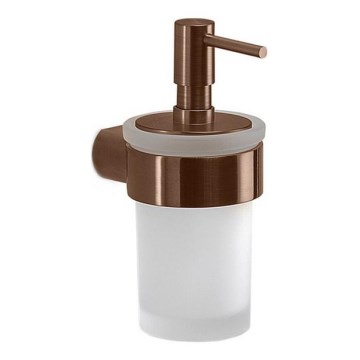Gedy - Zidni dozator tekućeg sapuna PIRENEI 140 ml, matirano staklo/brončana boja