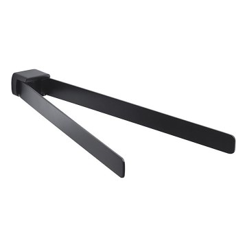 Gedy - Zidni držač ručnika rotirajući PIRENEI 36 cm mat crna