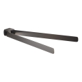 Gedy - Zidni držač za ručnike PIRENEI 35,9 cm metalno siva