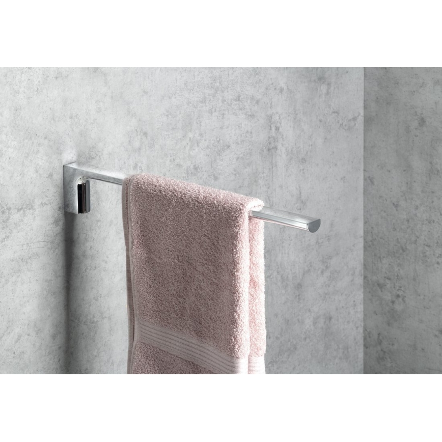 Gedy - Zidni držač za ručnike PIRENEI 6,6x41 cm sjajni krom