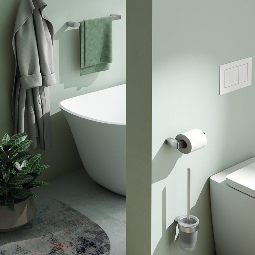 Gedy - Zidni držač za ručnike PIRENEI 6,6x60 cm sjajni krom