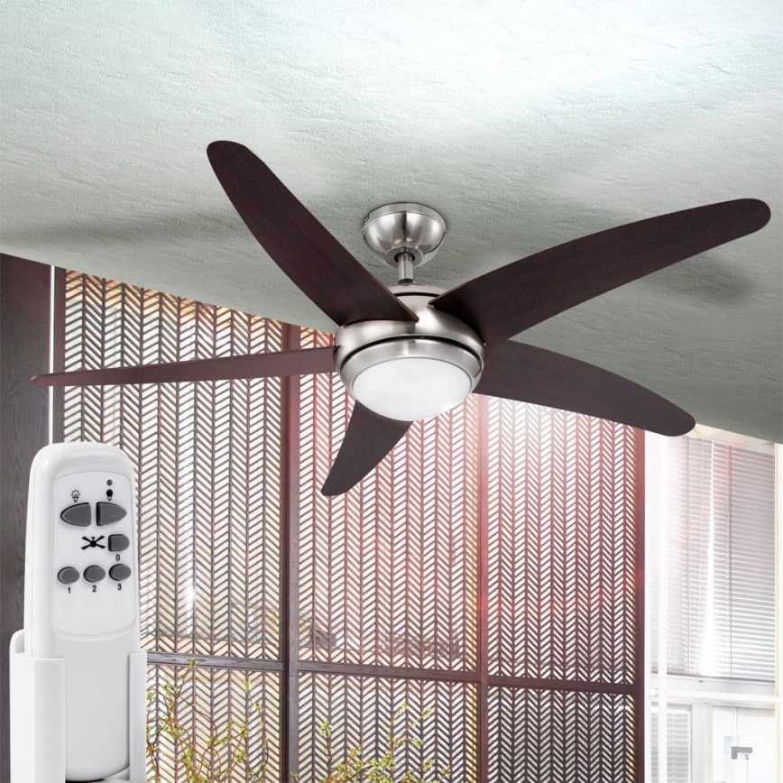 GLOBO 0306LED - Stropni ventilator FABIOLA 1xLED/20W/230V tamni orah