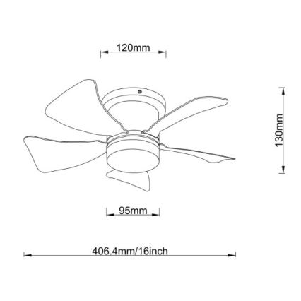 Globo - LED stropni ventilator s mogućnošću prigušivanja LED/10W/230V 3000-6500K višebojno + daljinski upravljač