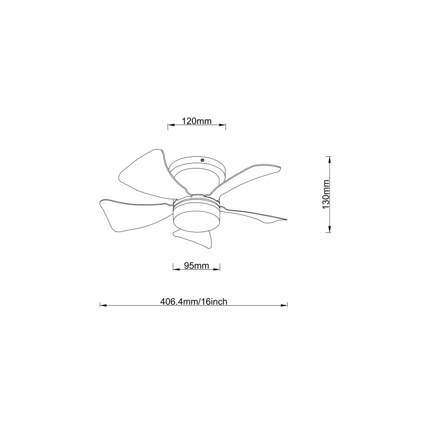 Globo - LED stropni ventilator s mogućnošću prigušivanja LED/10W/230V 3000-6500K višebojno + daljinski upravljač