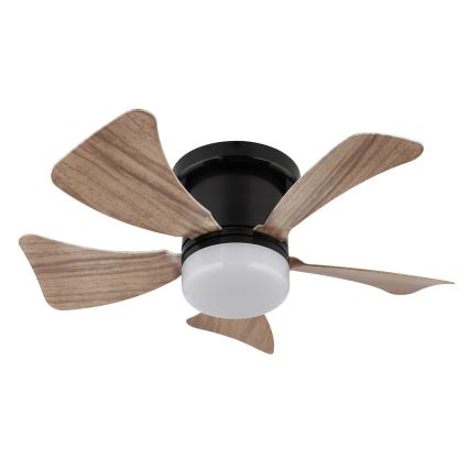 Globo - LED Prigušivi stropni ventilator LED/10W/230V 3000-6500K smeđa + daljinski upravljač