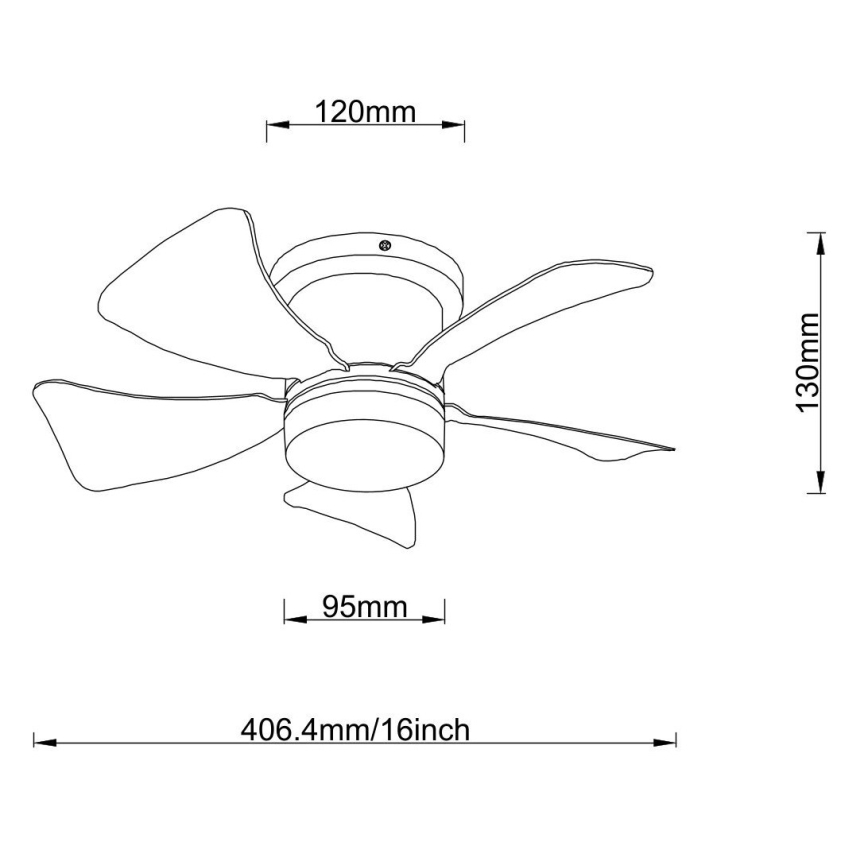 Globo - LED Prigušivi stropni ventilator LED/10W/230V 3000-6500K smeđa + daljinski upravljač