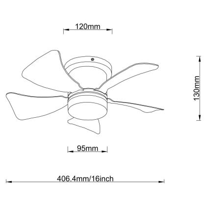 Globo - LED Prigušivi stropni ventilator LED/10W/230V 3000-6500K bijela + daljinski upravljač