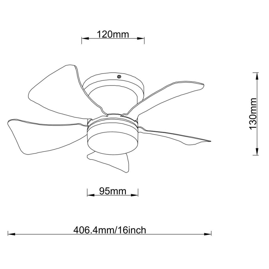 Globo - LED Prigušivi stropni ventilator LED/10W/230V 3000-6500K bijela + daljinski upravljač