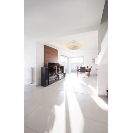 Globo - LED Prigušiva stropna svjetiljka s ventilatorom LED/40W/230V 3000-6000K + daljinski upravljač