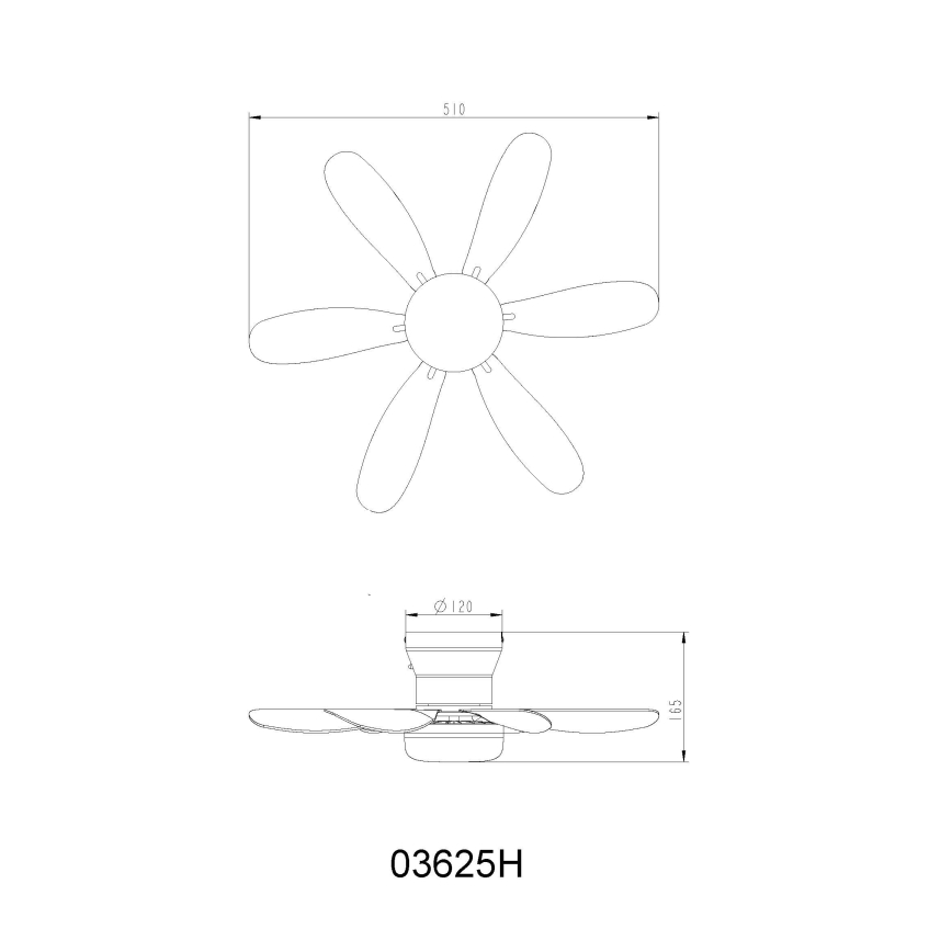 Globo - prigušivi stropni LED ventilator LED/5W/230V 2700-6500K smeđa + daljinsko upravljanje