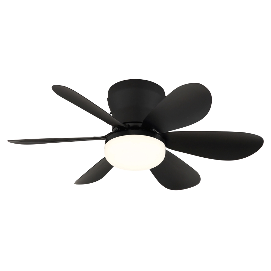 Globo - LED stropni ventilator s prigušivanjem LED/5W/230V 2700-6500K crna + daljinski upravljač