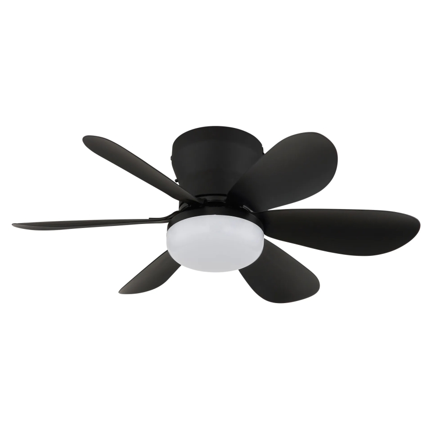 Globo - LED stropni ventilator s prigušivanjem LED/5W/230V 2700-6500K crna + daljinski upravljač