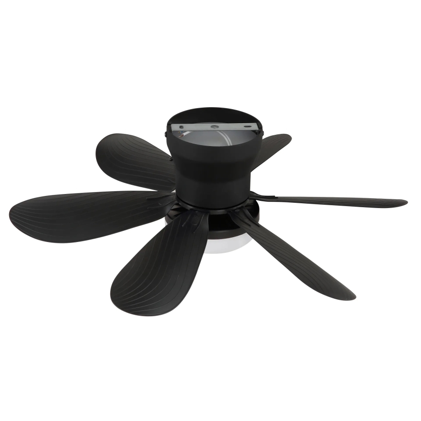 Globo - LED stropni ventilator s prigušivanjem LED/5W/230V 2700-6500K crna + daljinski upravljač