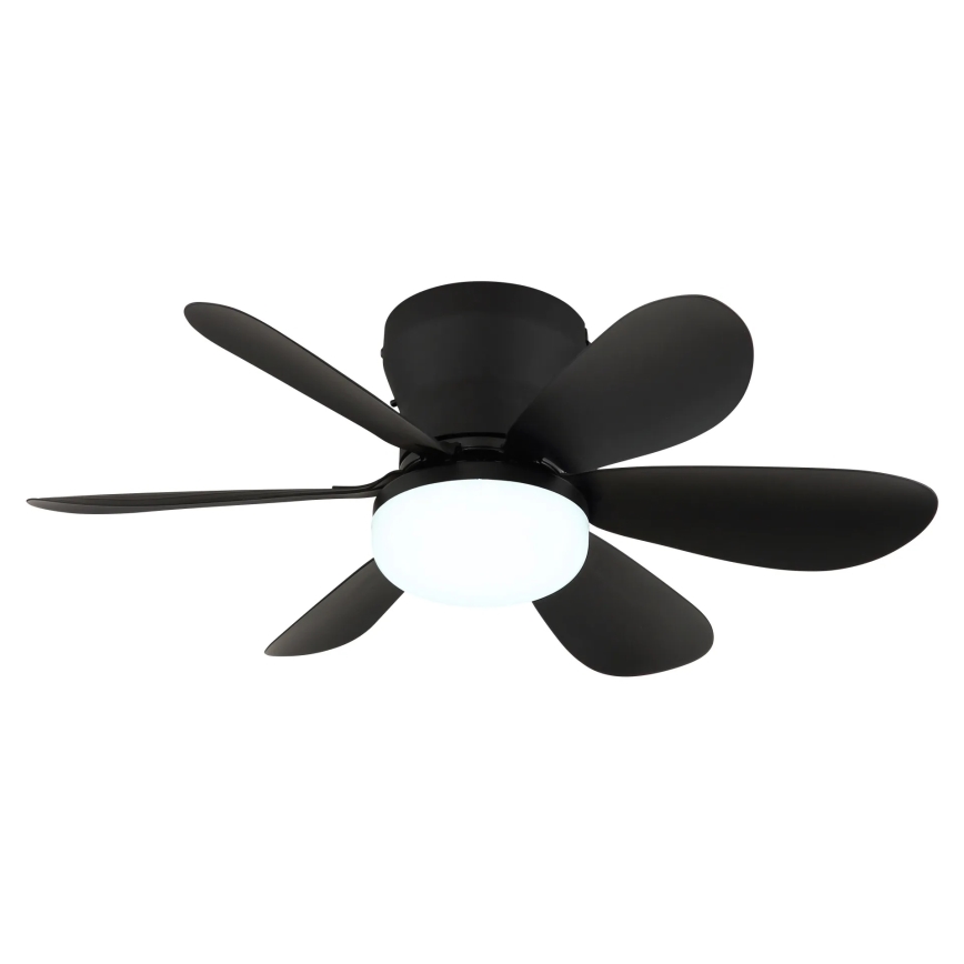 Globo - LED stropni ventilator s prigušivanjem LED/5W/230V 2700-6500K crna + daljinski upravljač
