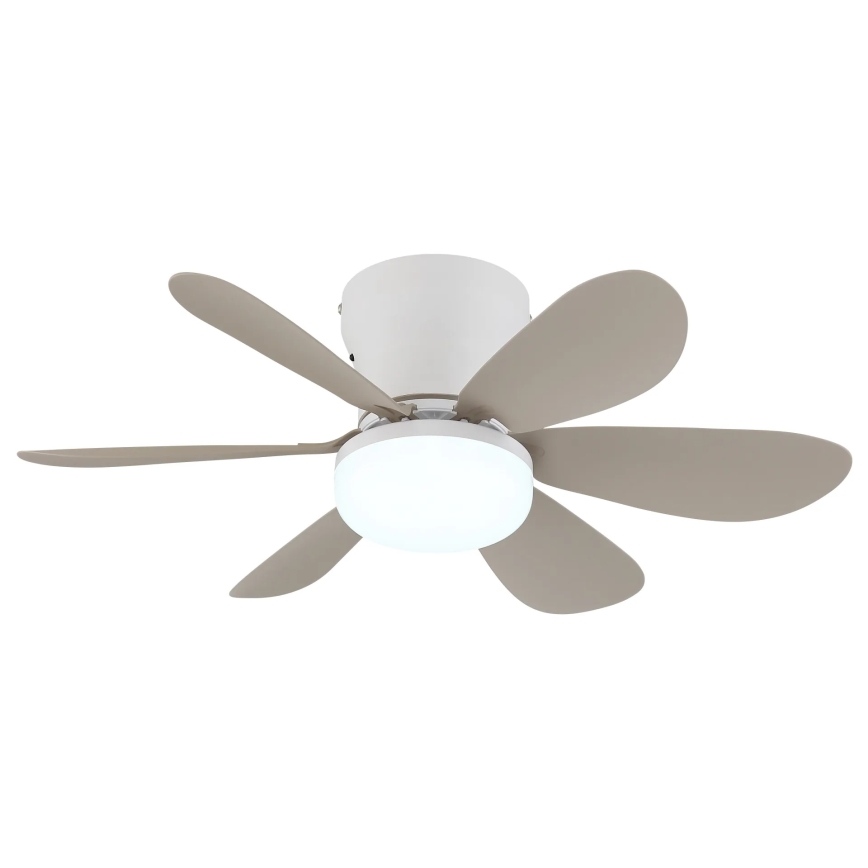 Globo - Stropni LED ventilator s prigušivanjem LED/5W/230V 2700-6500K bež + daljinski upravljač