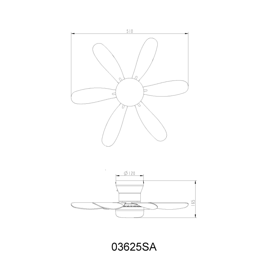 Globo - Stropni LED ventilator s prigušivanjem LED/5W/230V 2700-6500K bež + daljinski upravljač
