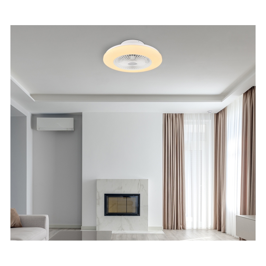 Globo - LED Prigušiva stropna svjetiljka s ventilatorom LED/30W/230V 3000-6500K + daljinski upravljač