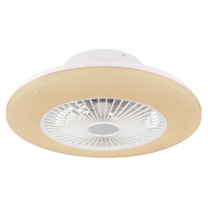 Globo - LED Prigušiva stropna svjetiljka s ventilatorom LED/30W/230V 3000-6500K + daljinski upravljač