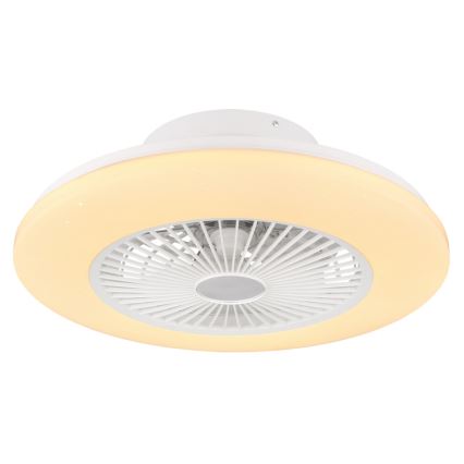 Globo - LED Prigušiva stropna svjetiljka s ventilatorom LED/30W/230V 3000-6500K + daljinski upravljač