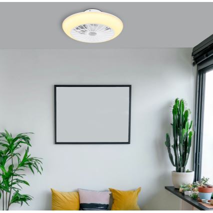 Globo 03632W - LED Stropna svjetiljka s ventilatorom LAFEE LED/18W/230V