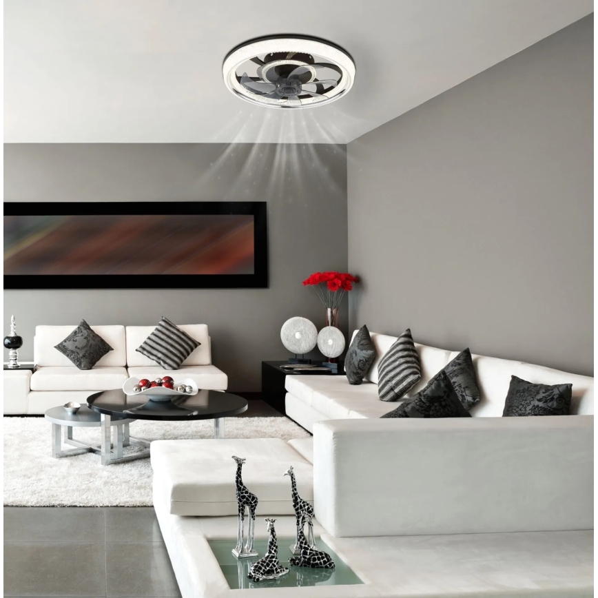 Globo - LED Prigušivi stropni ventilator LED/30W/230V 2700-6000K + daljinski upravljač
