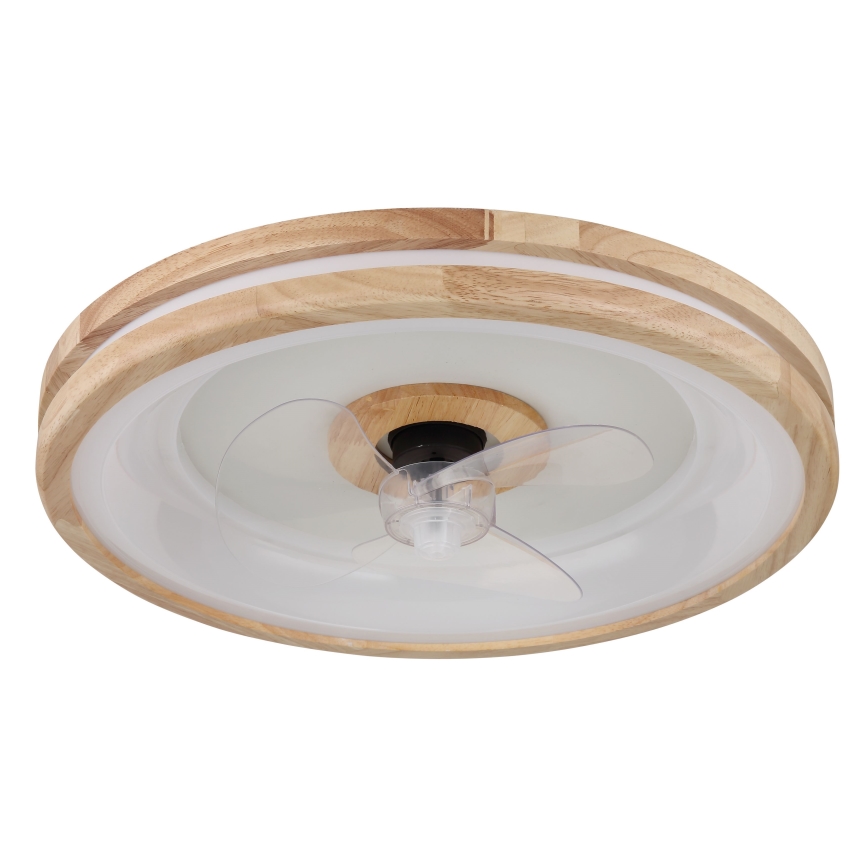 Globo - LED Prigušiva stropna svjetiljka s ventilatorom LED/30W/230V 2700-6500K smeđa + daljinski upravljač
