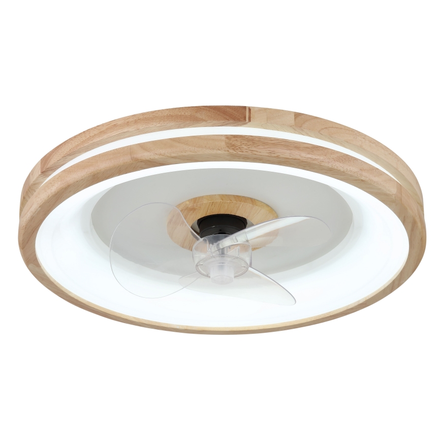 Globo - LED Prigušiva stropna svjetiljka s ventilatorom LED/30W/230V 2700-6500K smeđa + daljinski upravljač