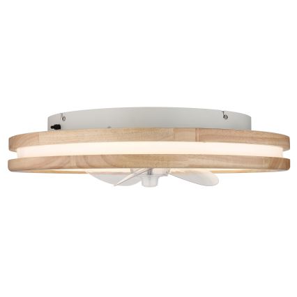 Globo - LED stropna svjetiljka s ventilatorom, prigušivač svjetla LED/30W/230V 2700-6500K smeđa + daljinski upravljač