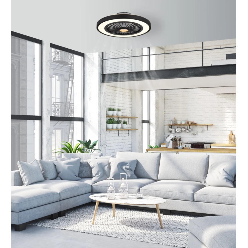 Globo - LED Prigušivi stropni ventilator LED/45W/230V 3000-6500K + daljinski upravljač